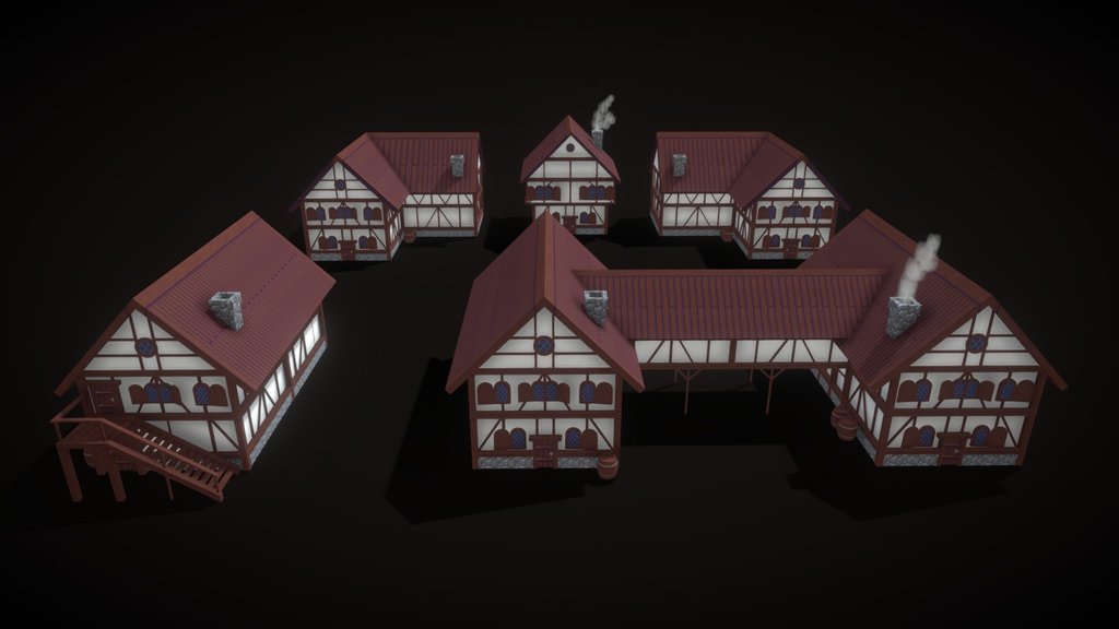 Medieval House Pack Pixel Art