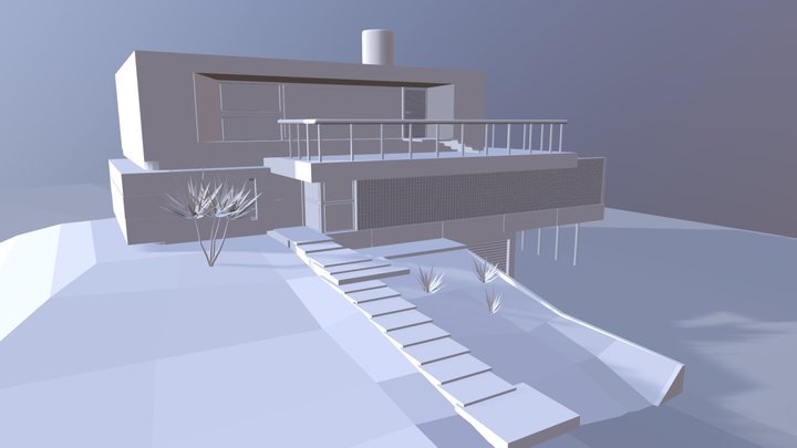 Contemporary House 3D Model