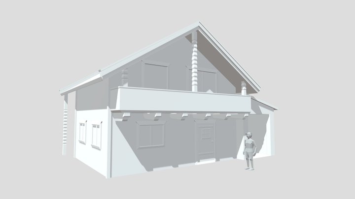 Forest Loner - House model 3D Model