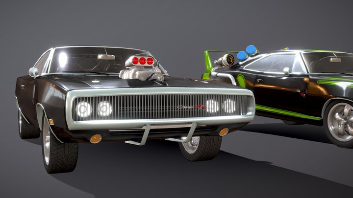 1970's Charger and Upgrades 3D Model