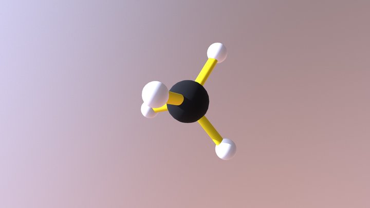 Methane CH4 3D Model