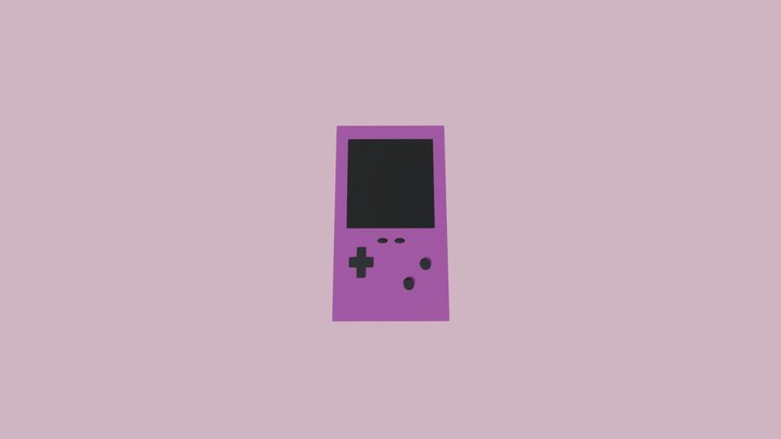 Simple Gameboy 3D Model