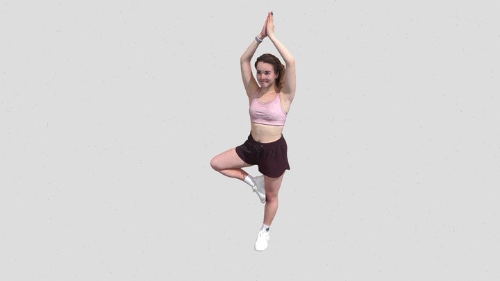 Female Yoga Model 3D Model