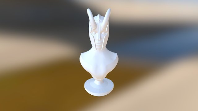 Tiefling Bust 3D Model