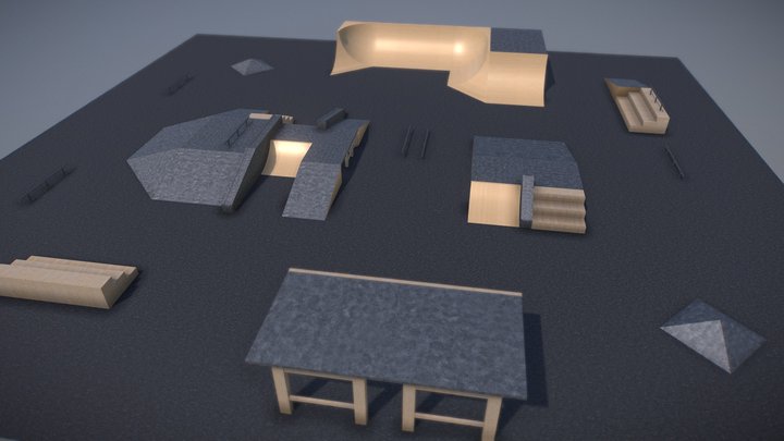 FreeRide-SkatePark 3D Model