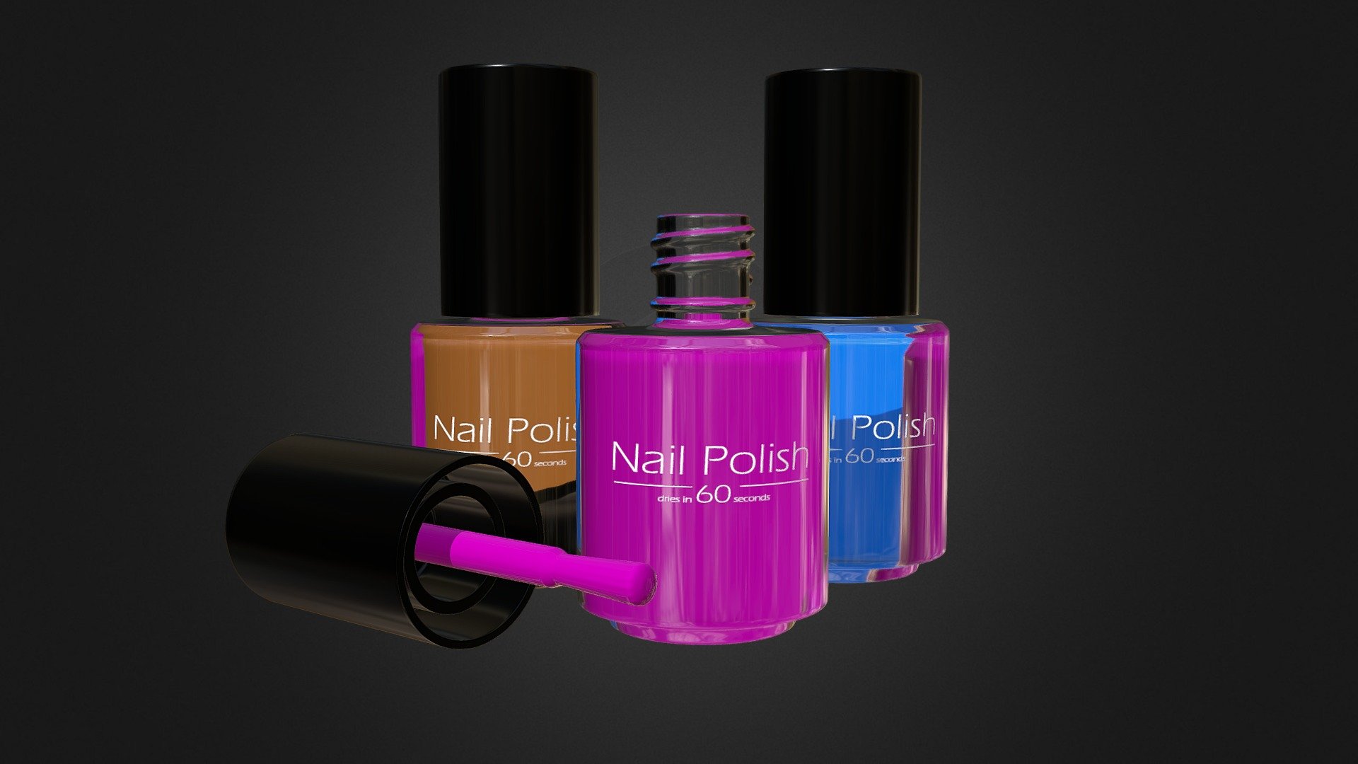 3d nail polish design