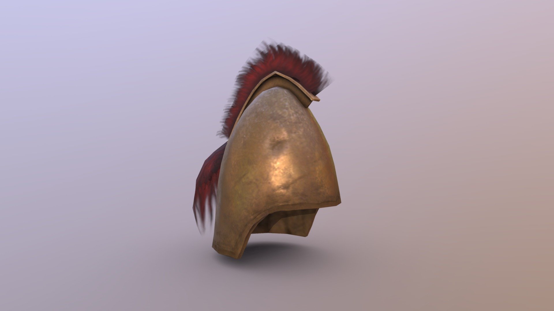 Bronze Syrian Helm and Plume