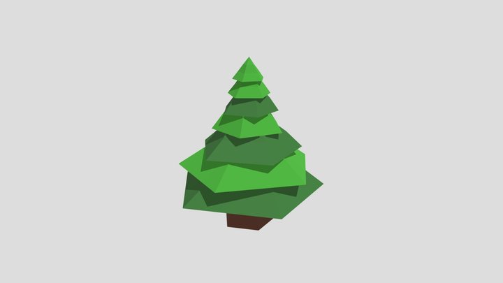 Low_poly_ Tree 3D Model