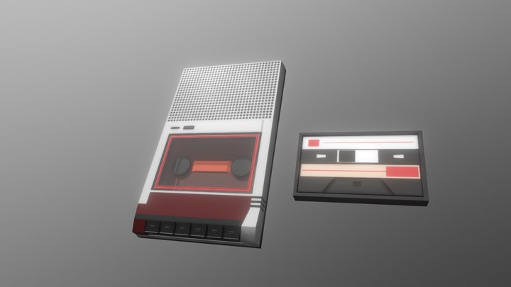 Retro Cassete 3D Model