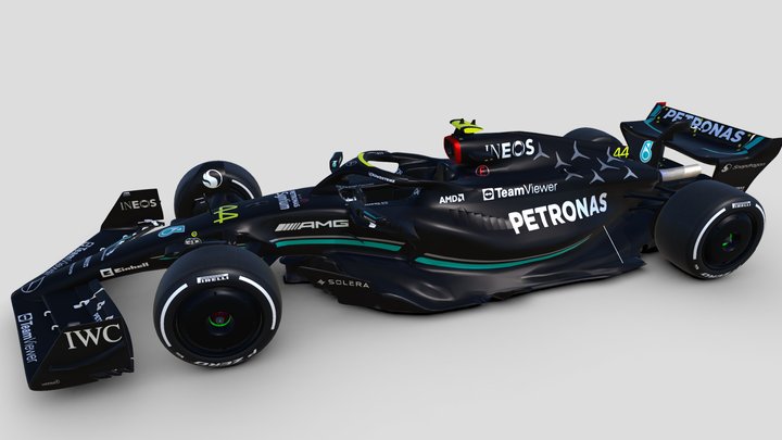 F1 2023 Mercedes W14 3D Model