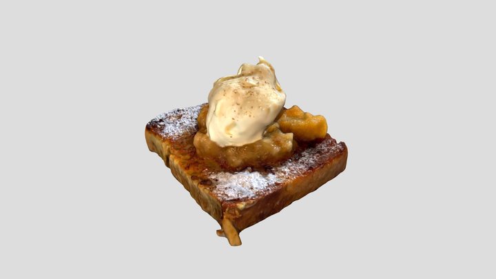 Pastry Toast Scan 3D Model
