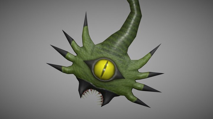 Grobbo Alien Hatchling 3D Model