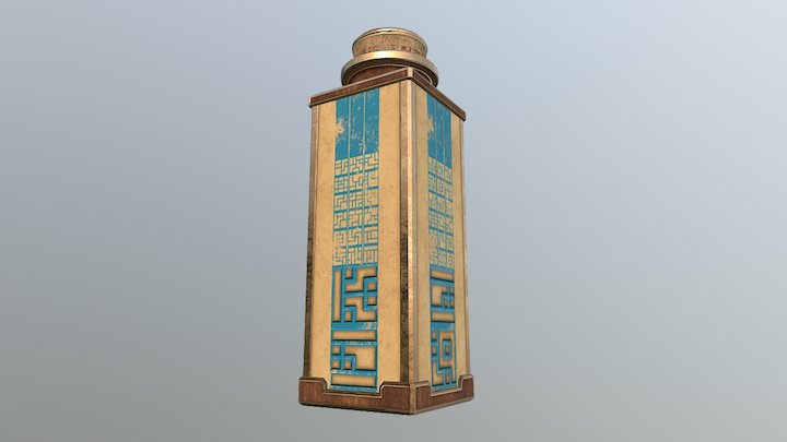 Large Stone Flask 3D Model