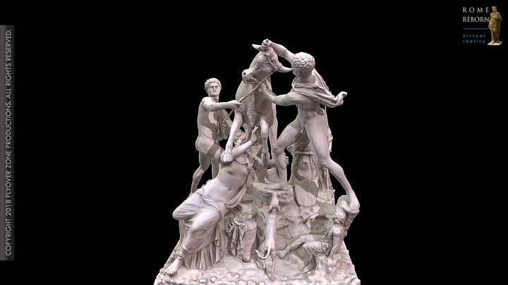 3D rendering of Farnese Bull