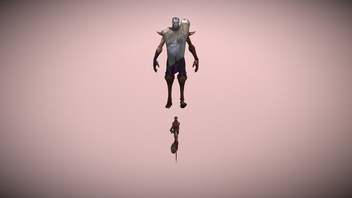 League of Legends Jhin SFM 3D Model