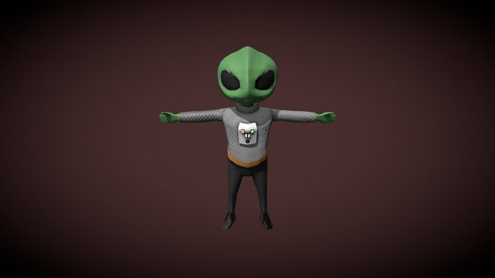 Alien Guard 3D Model