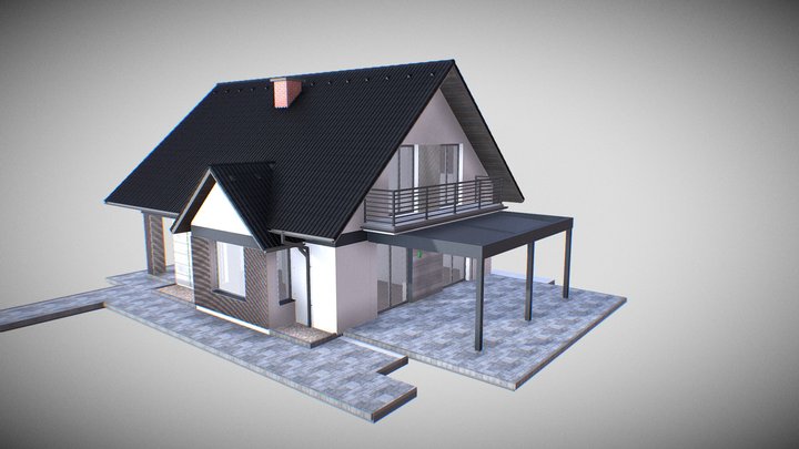 Tradicional House By Kris Szozda 3D Model