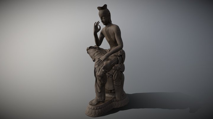 Miroku Bodhisattva Statue (弥勒菩薩 半跏思惟像) 3D Model