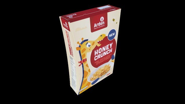 Arden Cereal - Honey Crunch - 3D View 3D Model