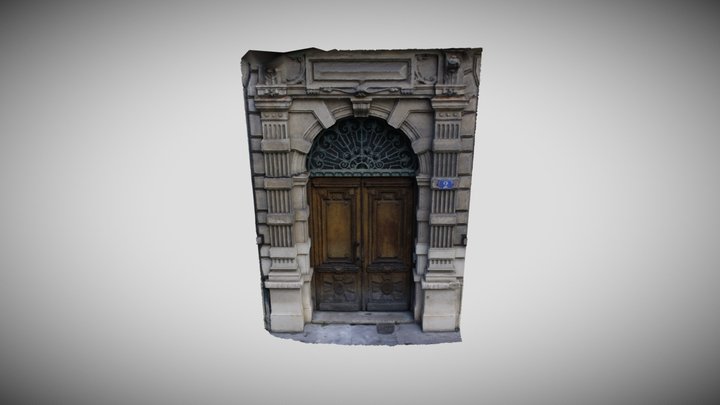 The Vieux Lyon Random Door 3D Model