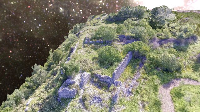 Melan Castle Albania 3D Model