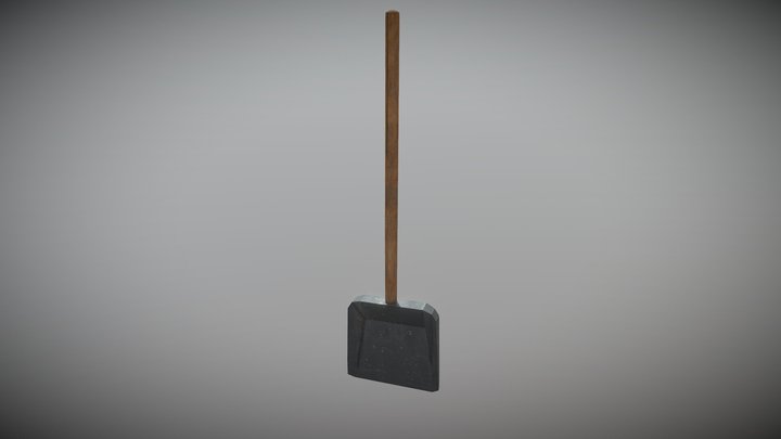 Low Poly Shovel by EvolveGames 3D Model