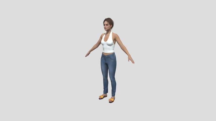 Kate Female 3 d Character 3D Model