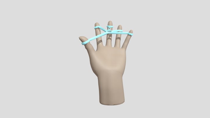 mano grupo maría fernanda con objeto 3D Model