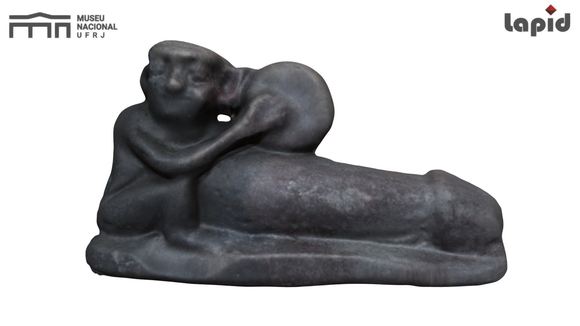 Macrophallic amulet after the fire