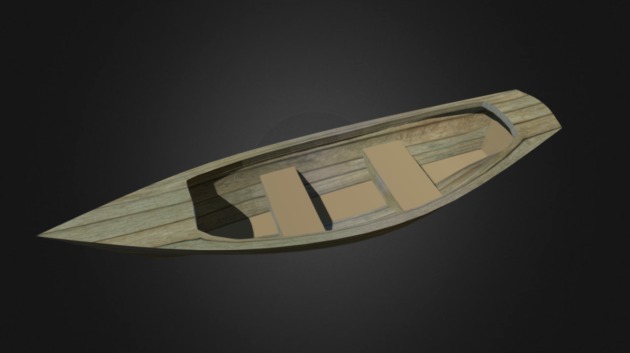 Traditional Rowing or Fishing Dory - 3D model by Dragon_Ronin [b8d7b0a ...