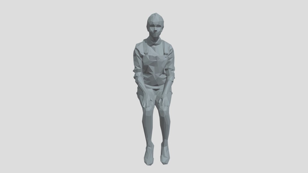 Lowpoly Female Sitting