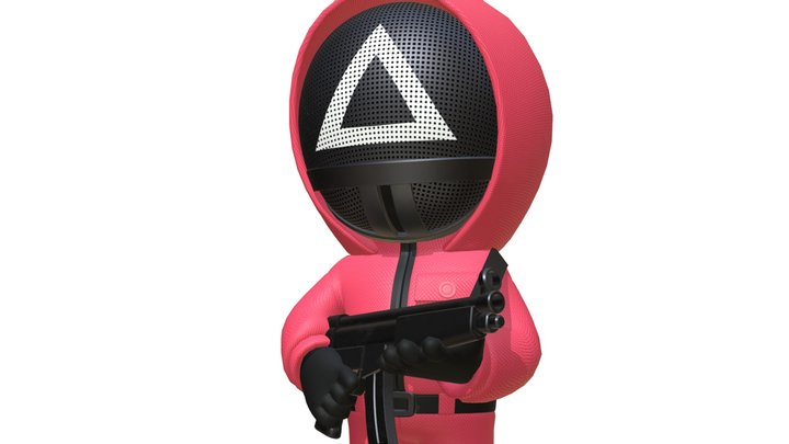 Squid Game : PinkSoldier Triangle 3D Model