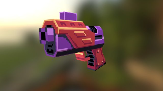 Outworld Pistol V2 3D Model