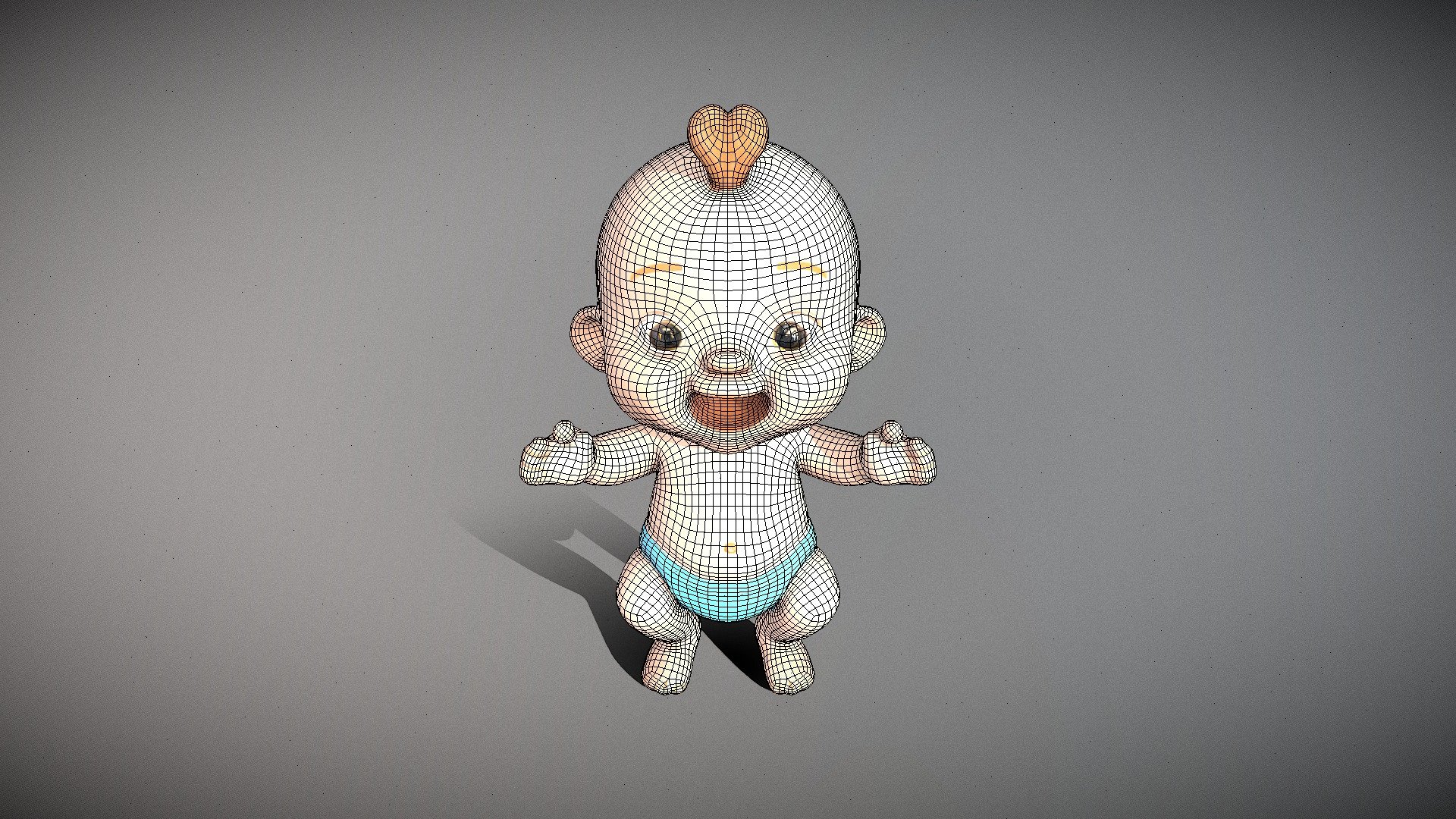 1 year kid from hyperhuman3d - Download Free 3D model by 3d Eye Catcher ...