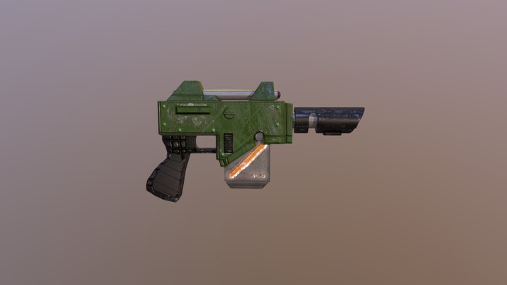 Heavy Laspistol Kantrael Pattern 3D Model