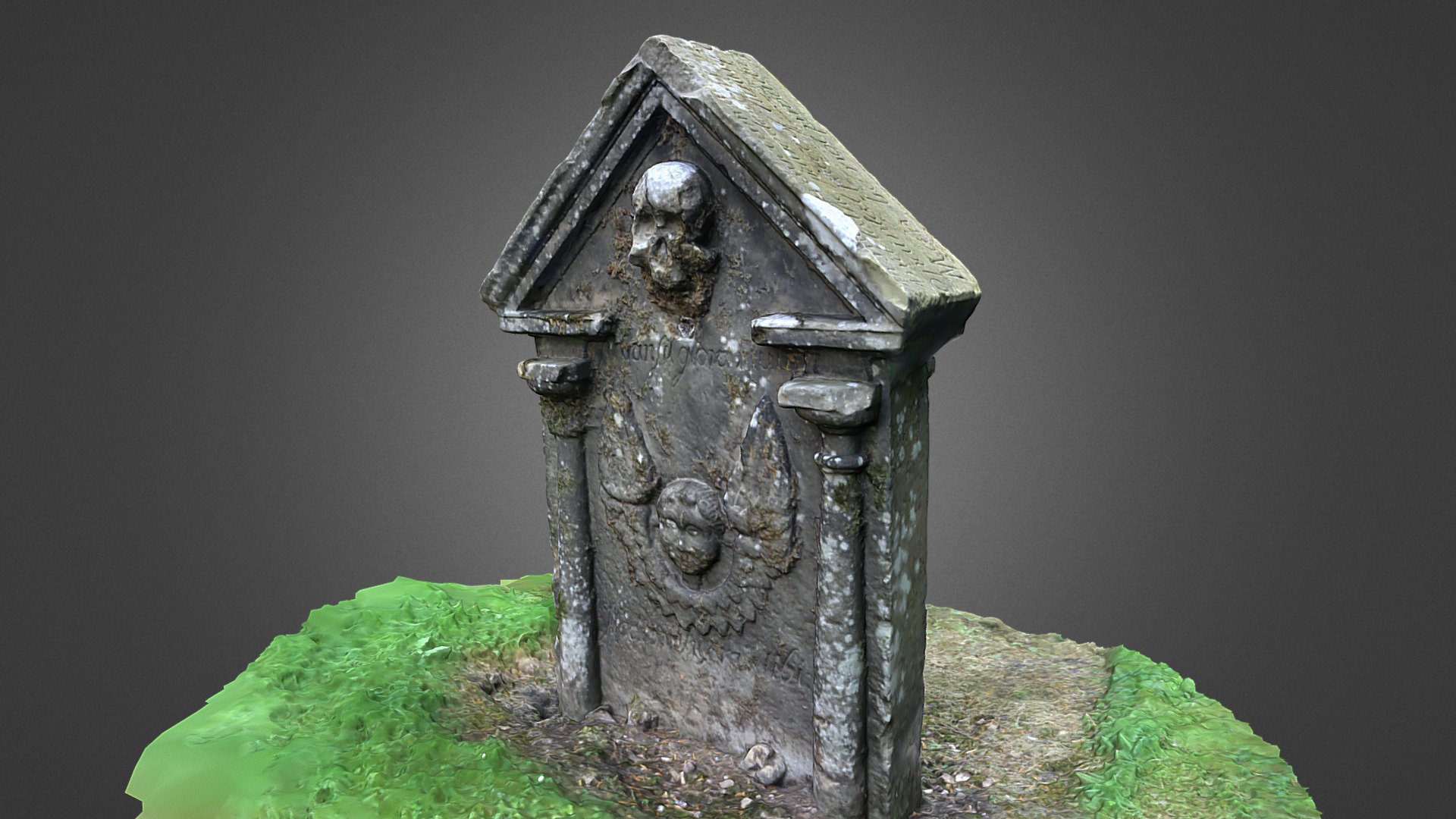 1748 gravestone, Penicuik Old Churchyard - Download Free 3D model by ...