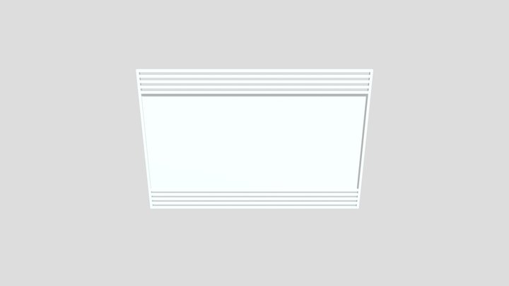 Portão Lambri Com Ripado 3D Model