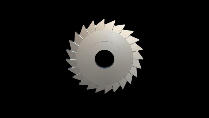07　サイドカッター　Side Milling Cutter　三面刃铣刀 3D Model