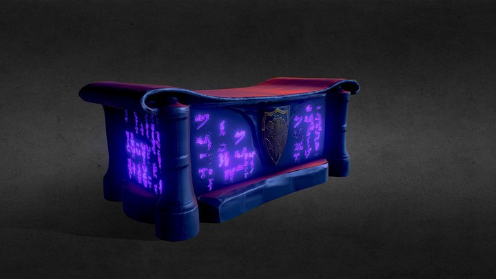 Stylized Altar 3D Model