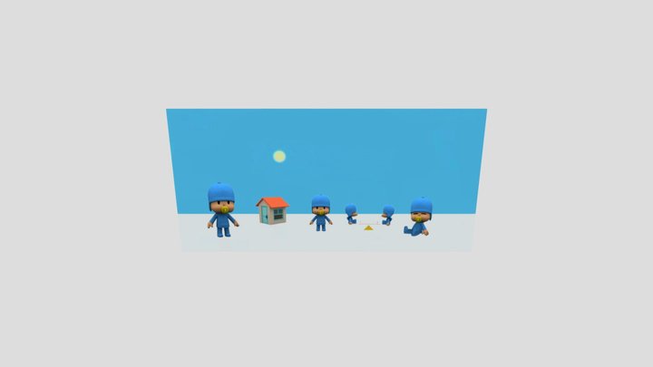 Pocoyo Play 1 3D Model