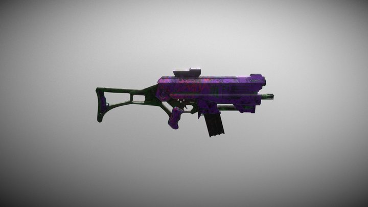 Gun LP 001 3D Model