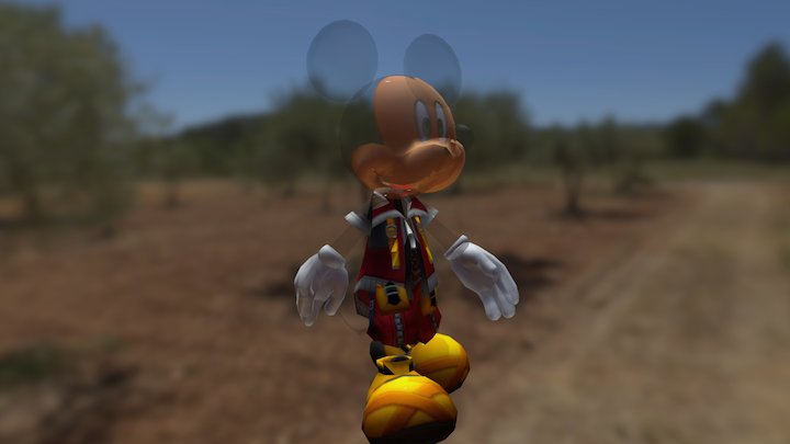 King Mickey - western animation 3D Model