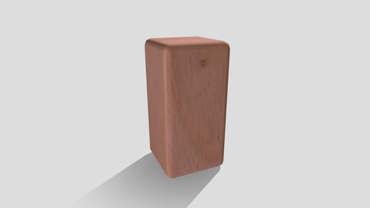 Wood Block 3D Model