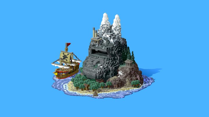 Donkey Kong country island 3D Model