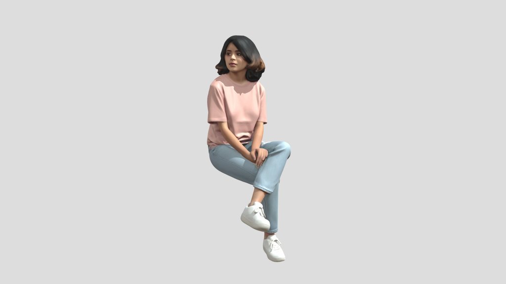 Pastel Pink T-Shirt Portrait