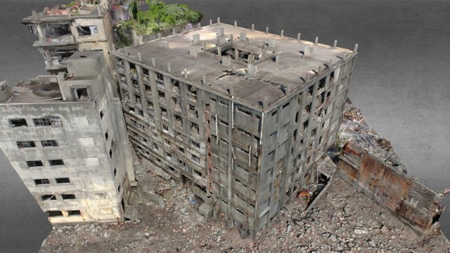 軍艦島30号棟（No. 30 building of Gunkanjima） 3D Model