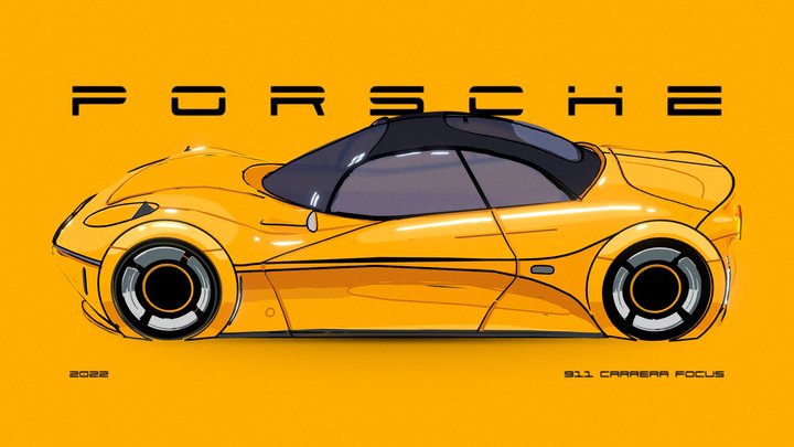 Porsche Focus 3D Model