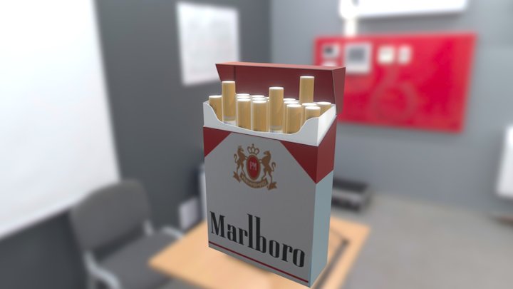 Marlboro Cigarettes 3D Model