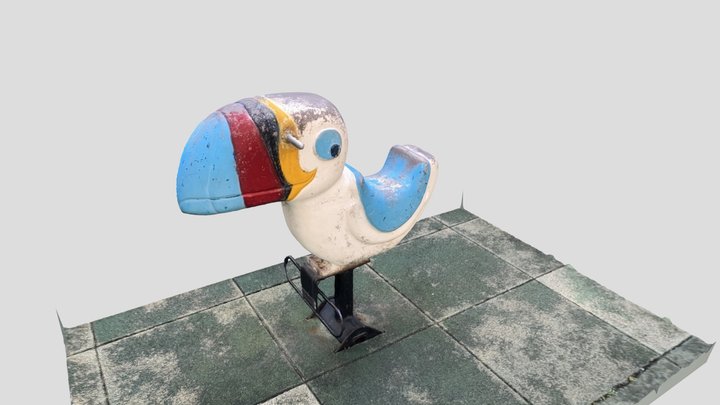 Children Spring Horse 7 (Parrot) 3D Model