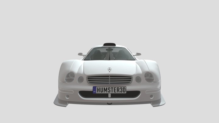 Mercedes- Benz CLK GTR AMG Road Version 3D Model
